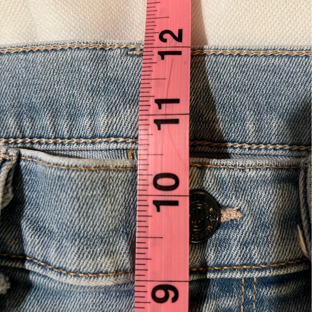 Mother women’s jeans size 26 blue cropped raw hem euc high rise - Picture 12 of 13